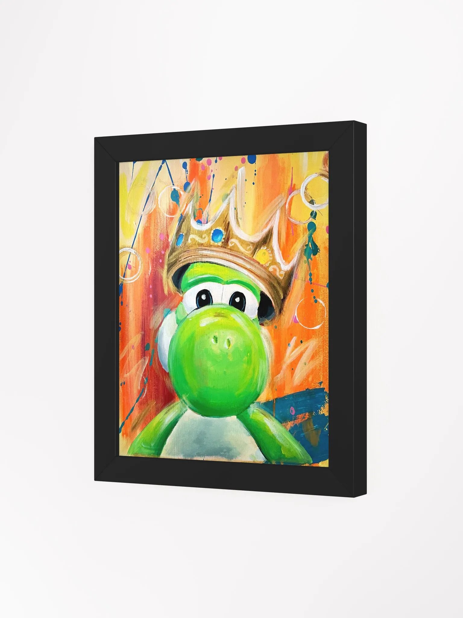 Green Dinosaur Rapper Hanging Print Decor product image (3)