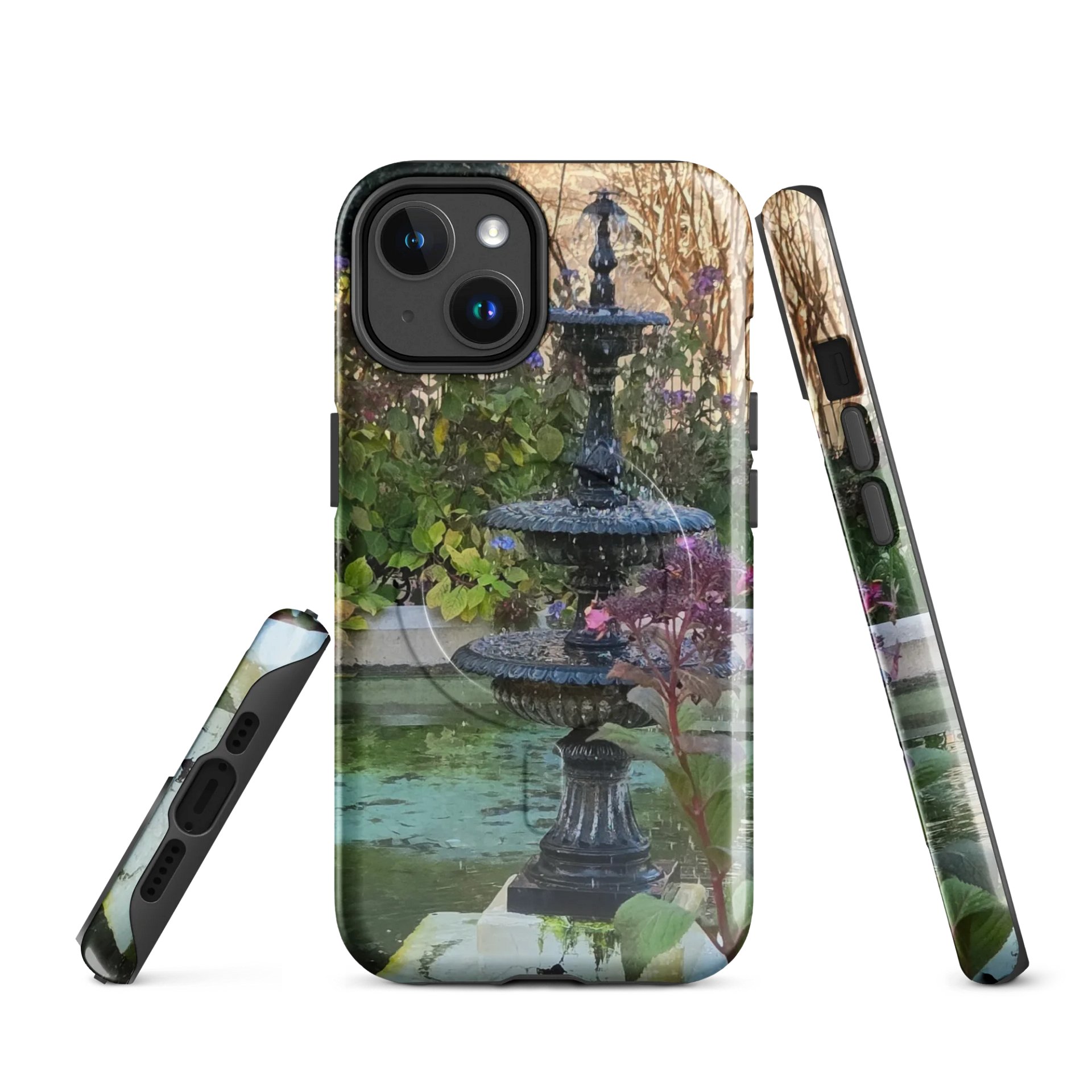 Purple Flower Water Fountain iPhone® Tough Case product image (1)