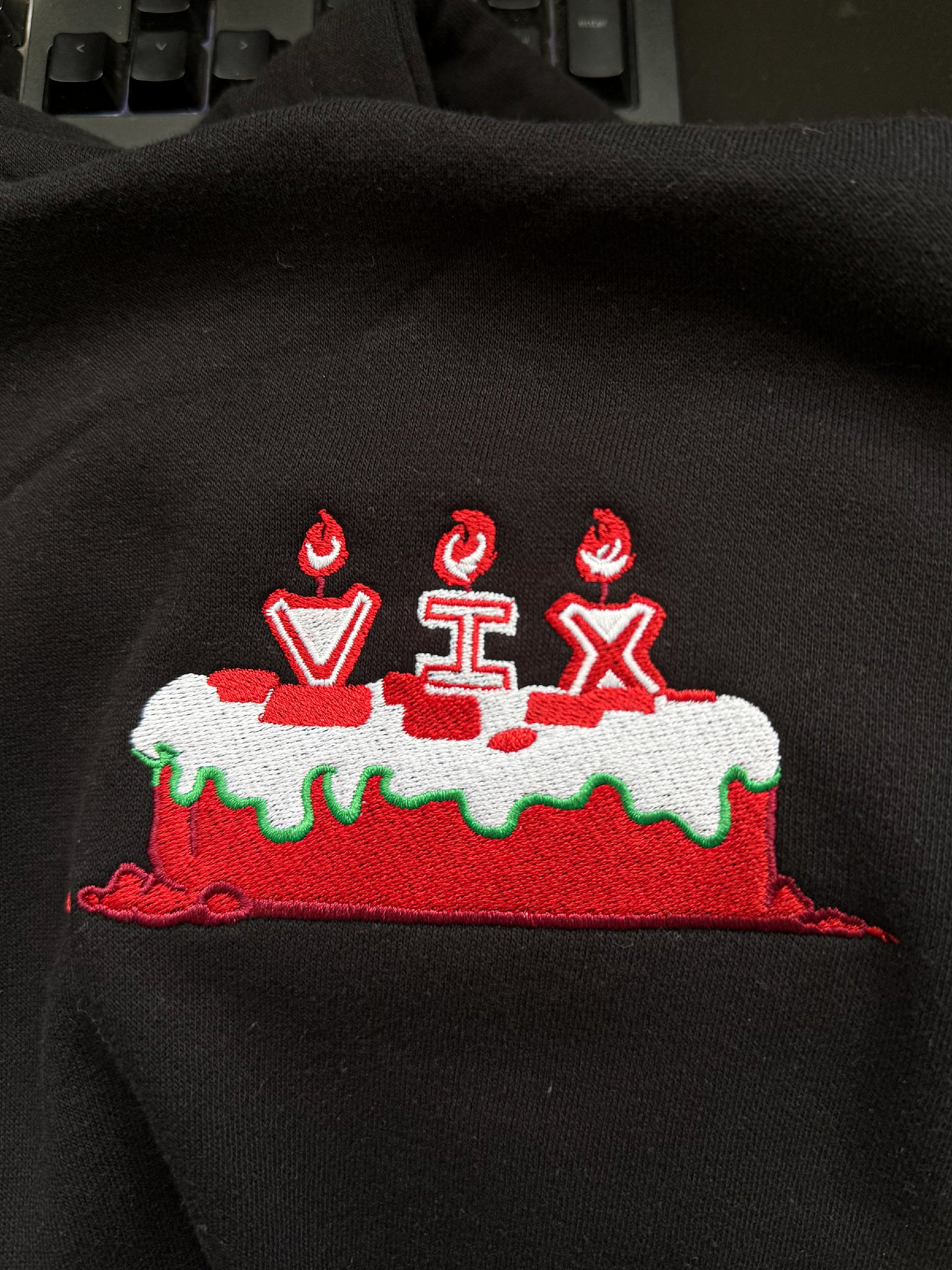 Embroidered "I'll Make a Cake" Hoodie product image (2)