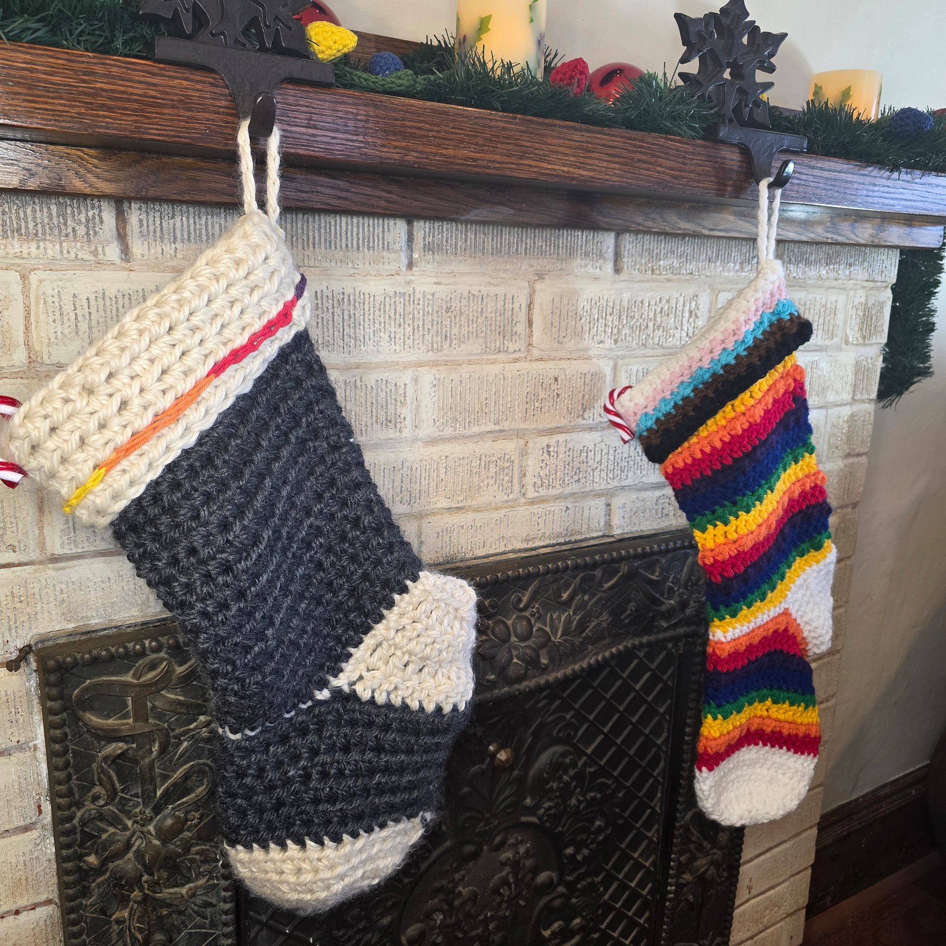 Crochet Pride Holiday Stocking: LGBTQIA, Holiday or Christmas Gift, Handmade product image (1)