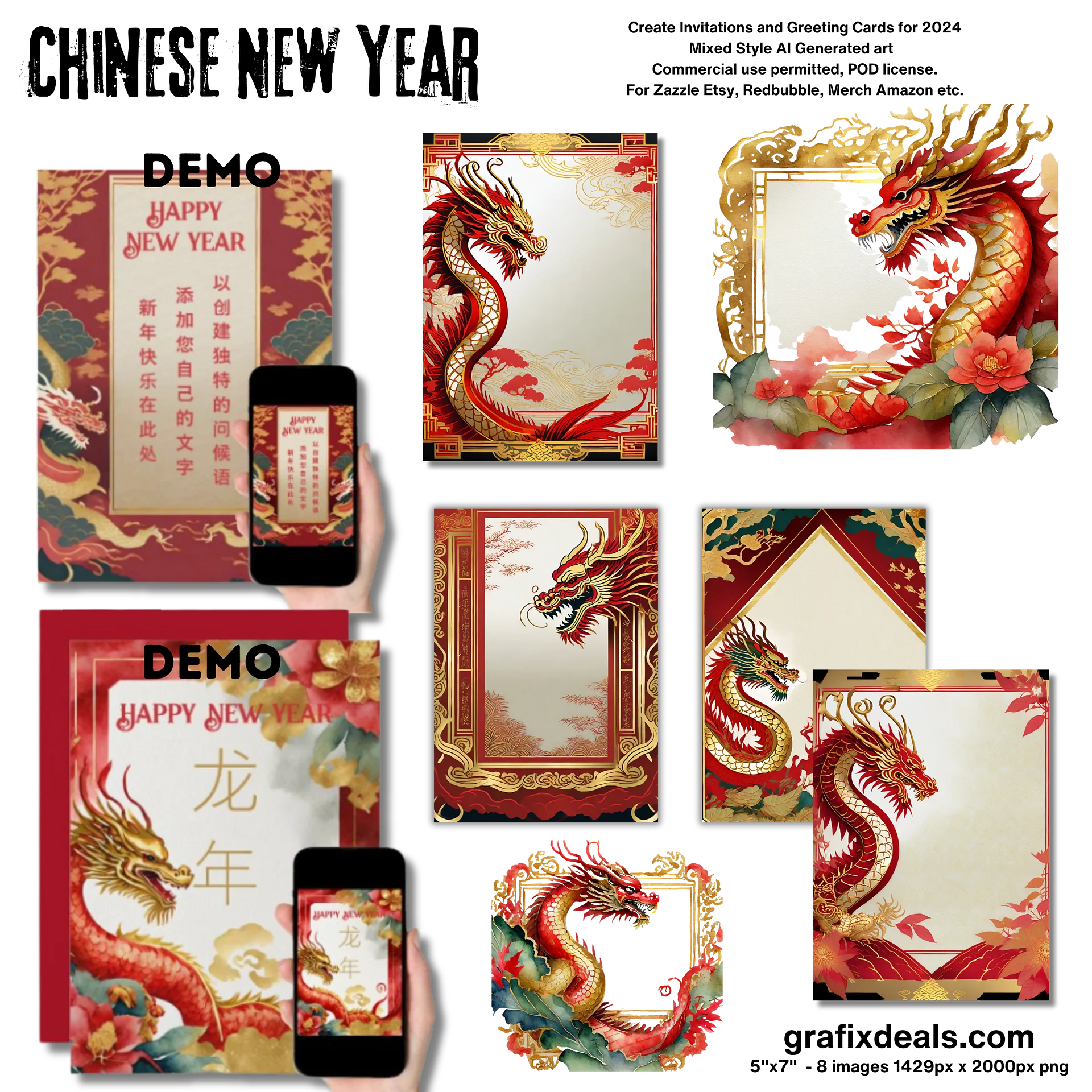 Chinese New Year of the Dragon 2024 product image (2)