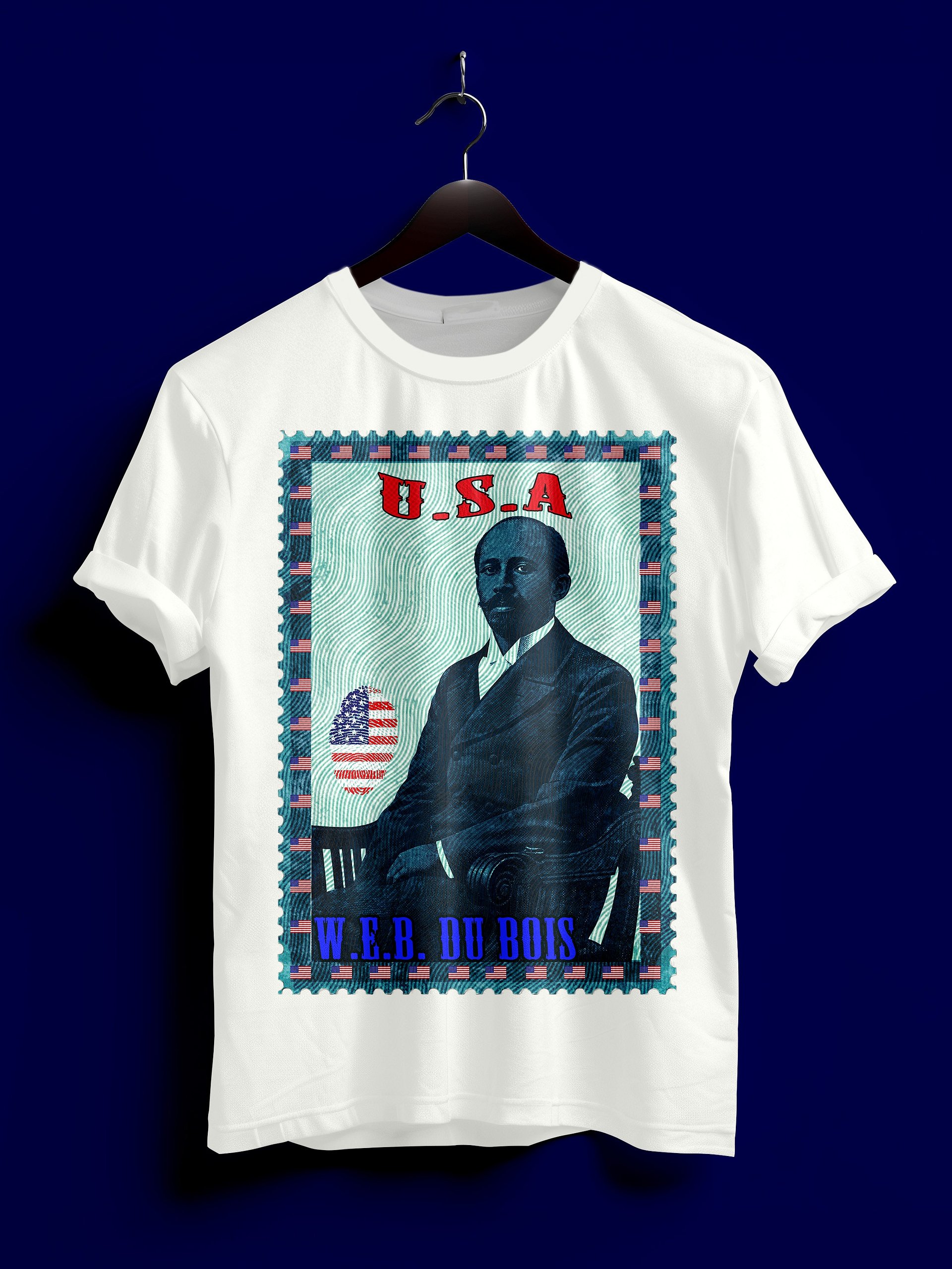 W.E.B. Du Bois Pan-African Vintage Stamp Tee product image (1)