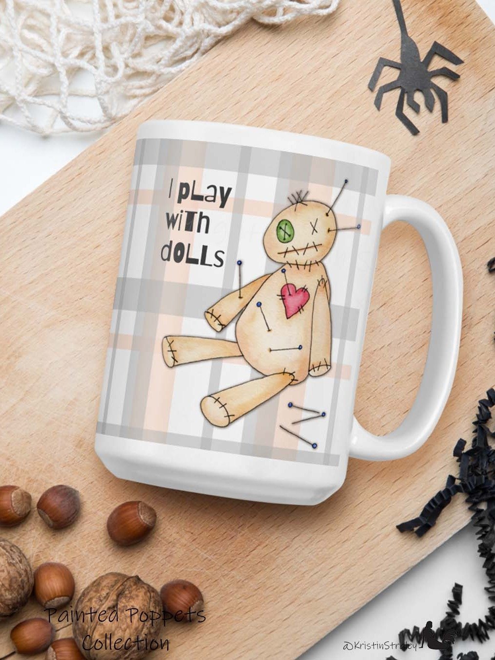 Painted Poppet Voodoo Doll I Play With Dolls Mug product image (3)