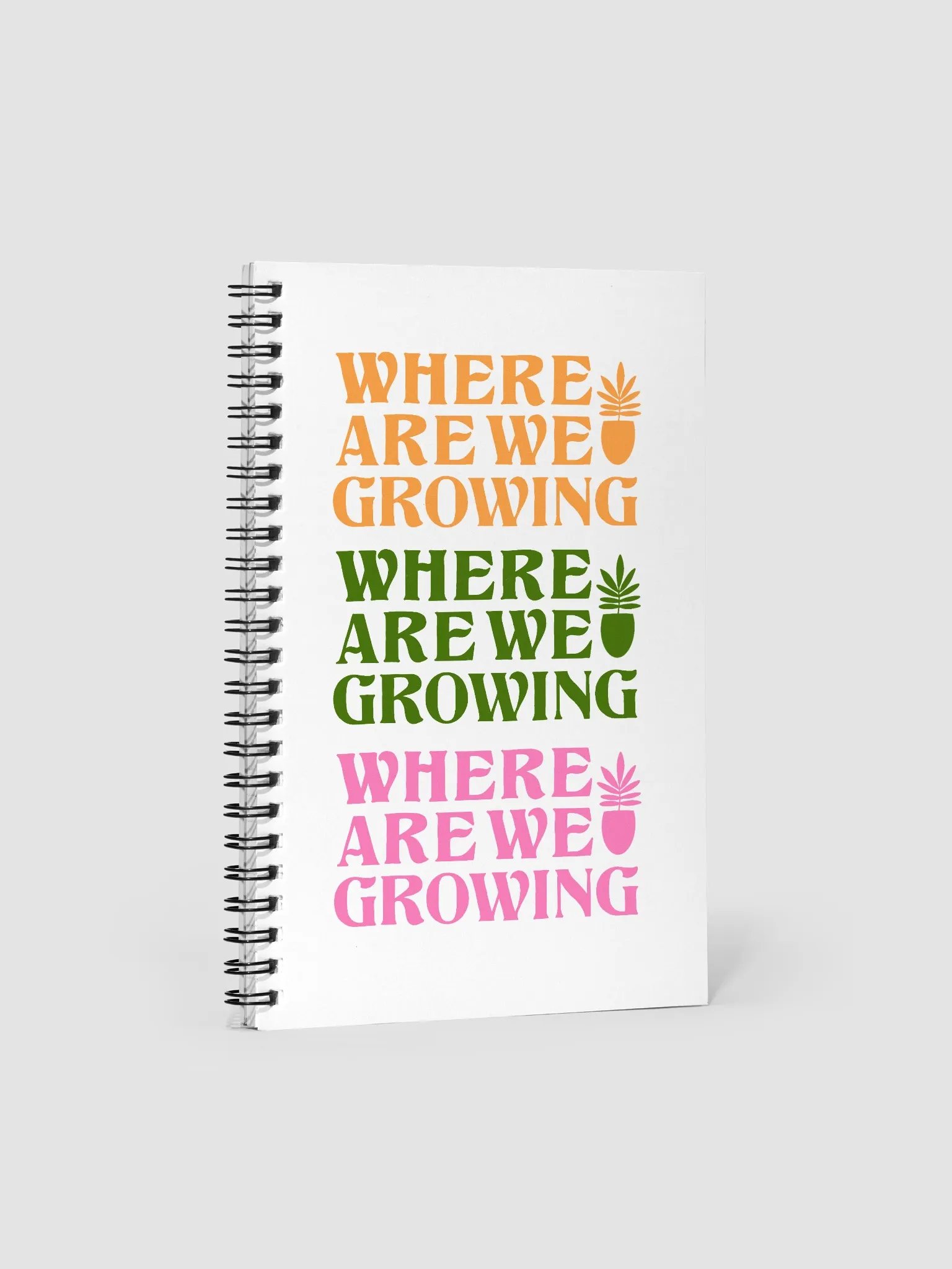 Where Are We Growing Repeating Pattern Notebook product image (2)