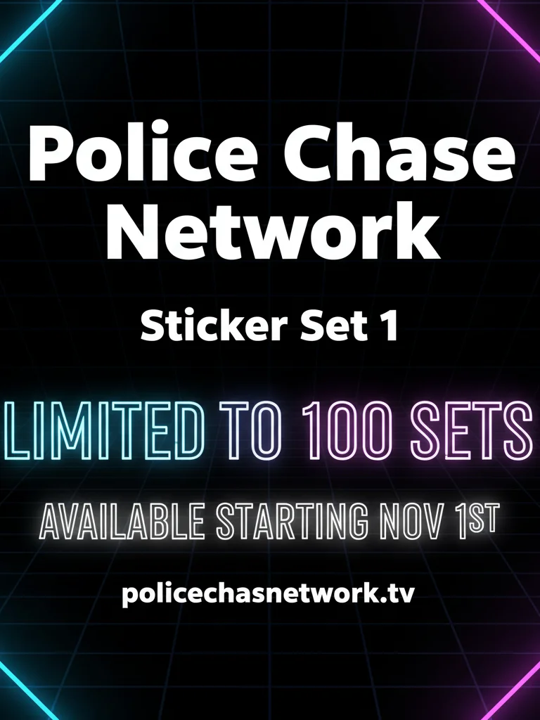 Police Chase Network Sticker Set 1 product image (2)