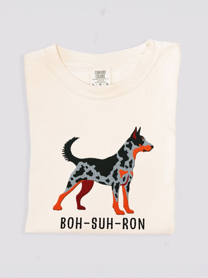 Boh-Suh-Ron T-Shirt(Embroidered) of a Beauceron(Harlequin, Cropped Ears) product image (1)