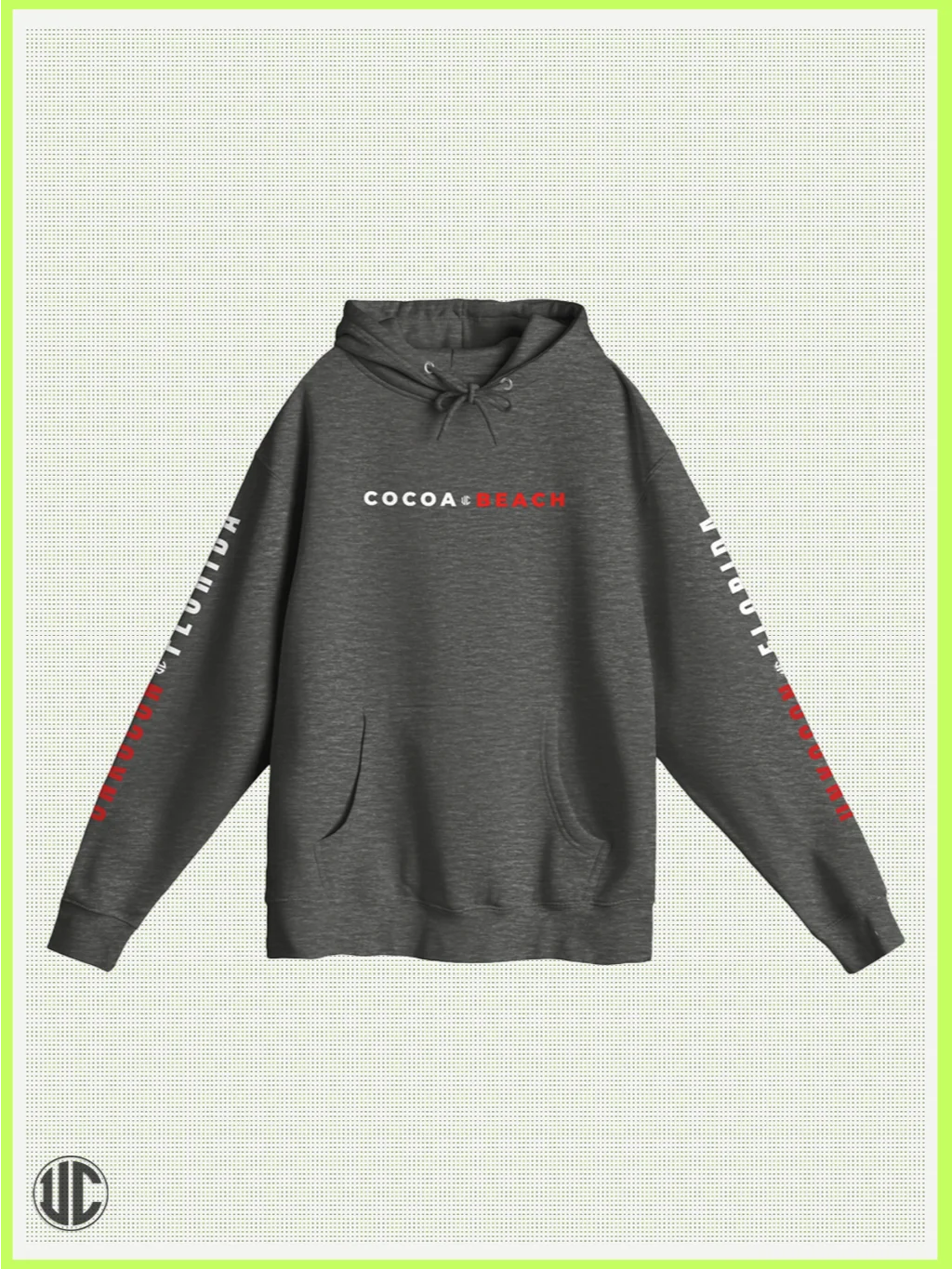 Beach Hoodie | Cocoa Beach Graphic Surf Hoodie | Unisex Pullover Hoodie product image (3)