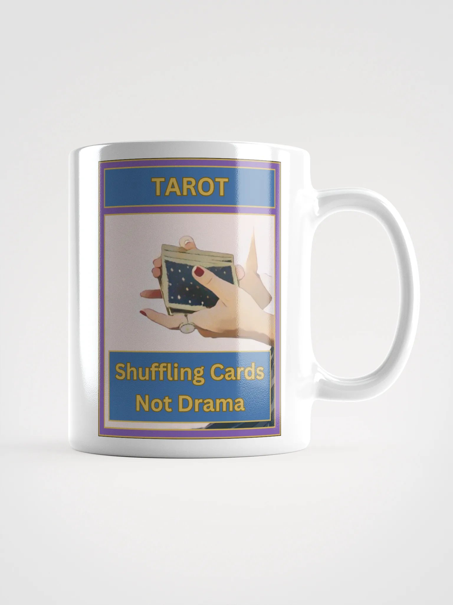 Tarot Shuffling Cards Not Drama Tarot Mug, Tarot Card Vibes Mug, Tarot Card Mug product image (1)