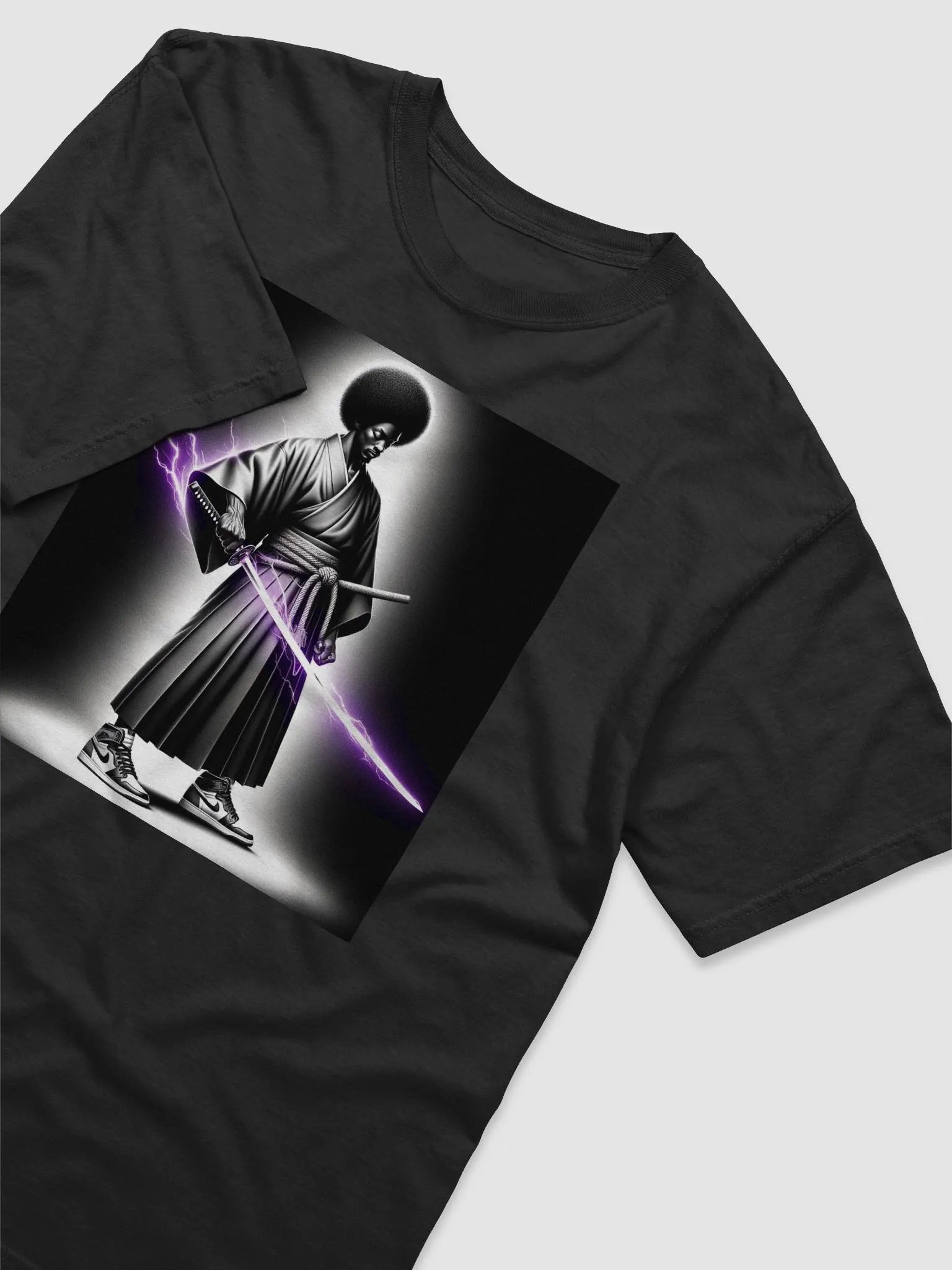 Black Samurai Tee Purple product image (8)