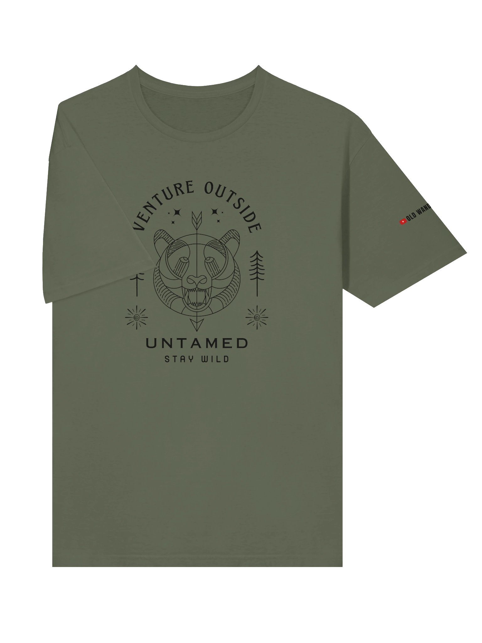Venture Outside Black Graphic Unisex Tee product image (21)