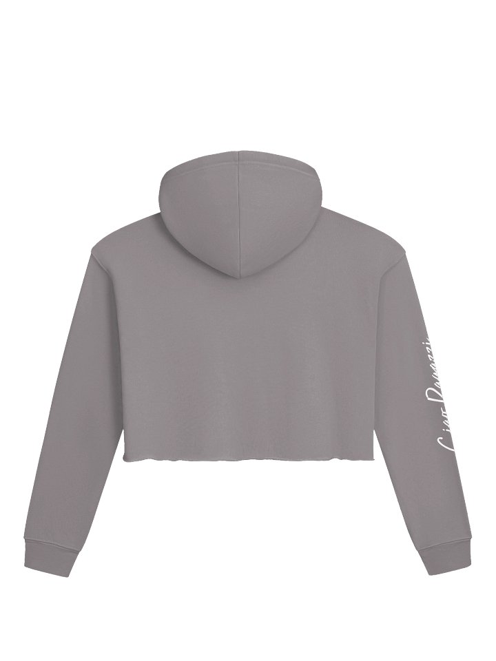 „Ciao Ragazzi“ Signature Crop Hoodie – Grey Edition product image (2)