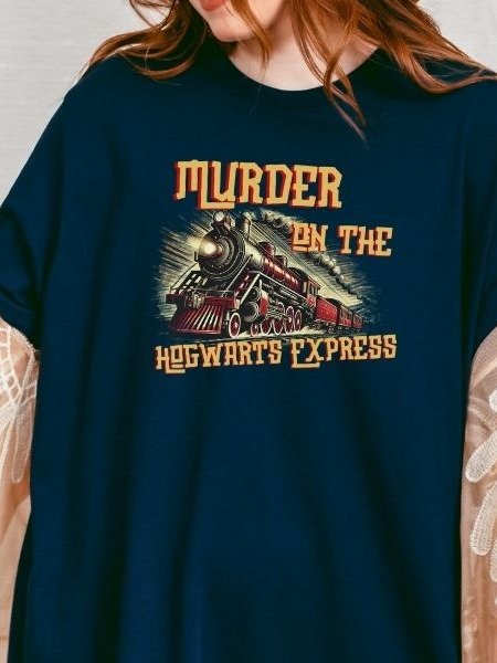 Magical Express Train Funny Vintage Pulp Mystery Harry Potter Shirt product image (6)