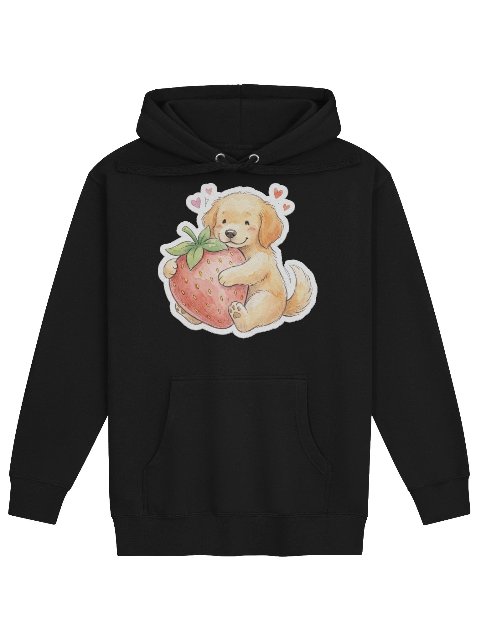 Strawberry Hug Golden Hoodie product image (1)