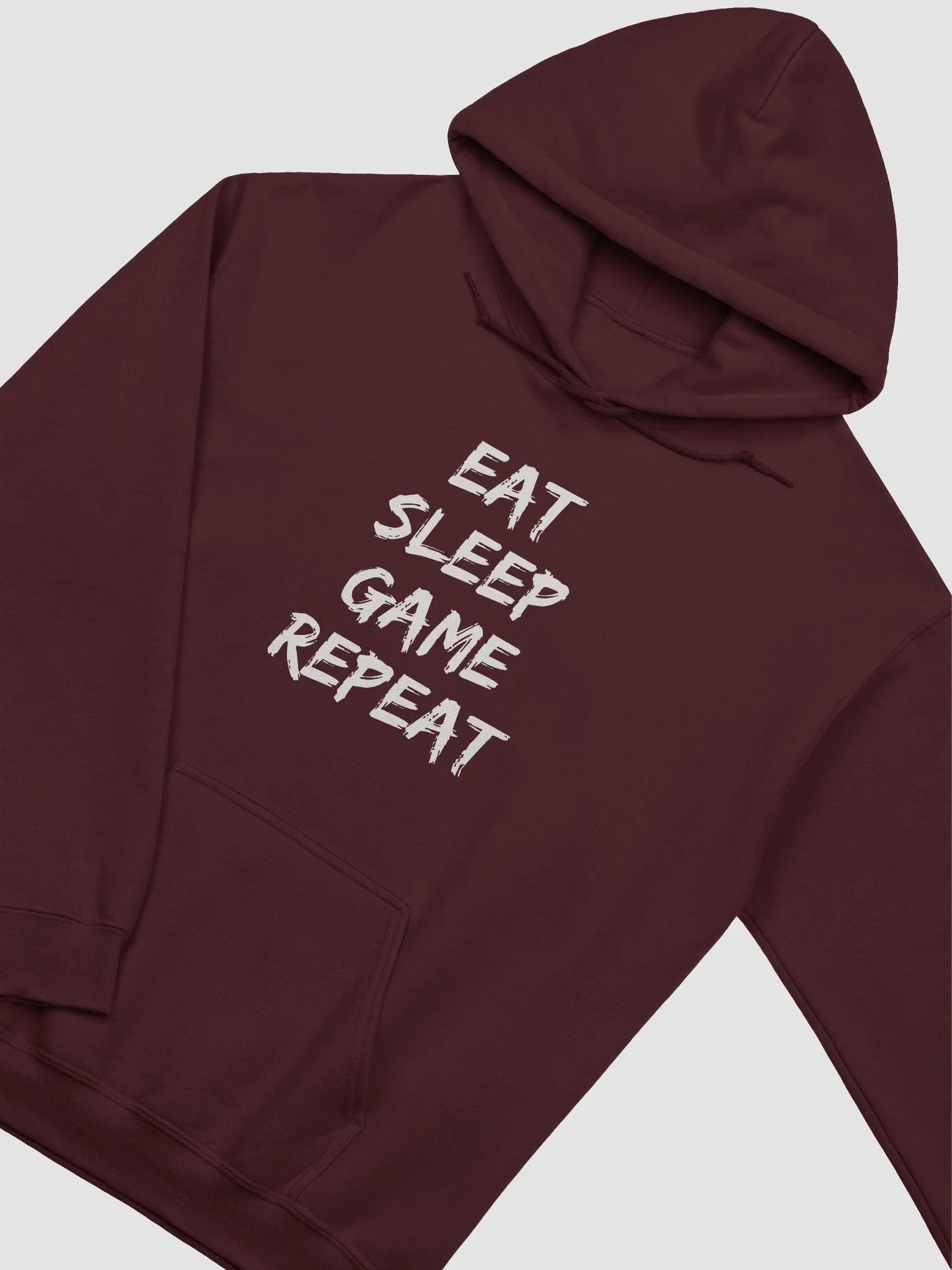 Eat Sleep Game Repeat Hoodie White Text product image (20)