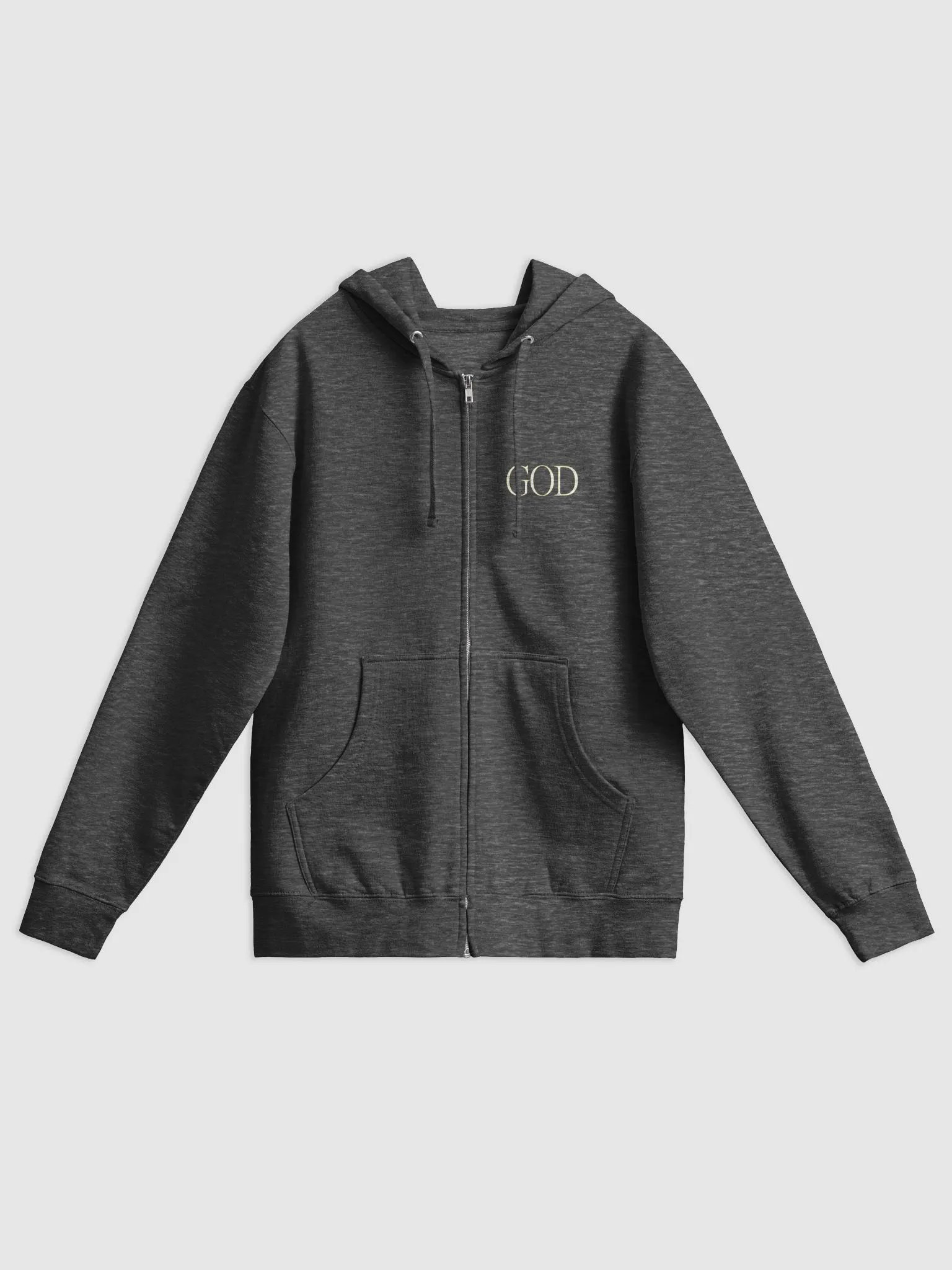 Good Vs Evil - God's In My Heart & The Devil's On My Back - Independent Trading Co. Fleece Zip Up Hoodie product image (3)