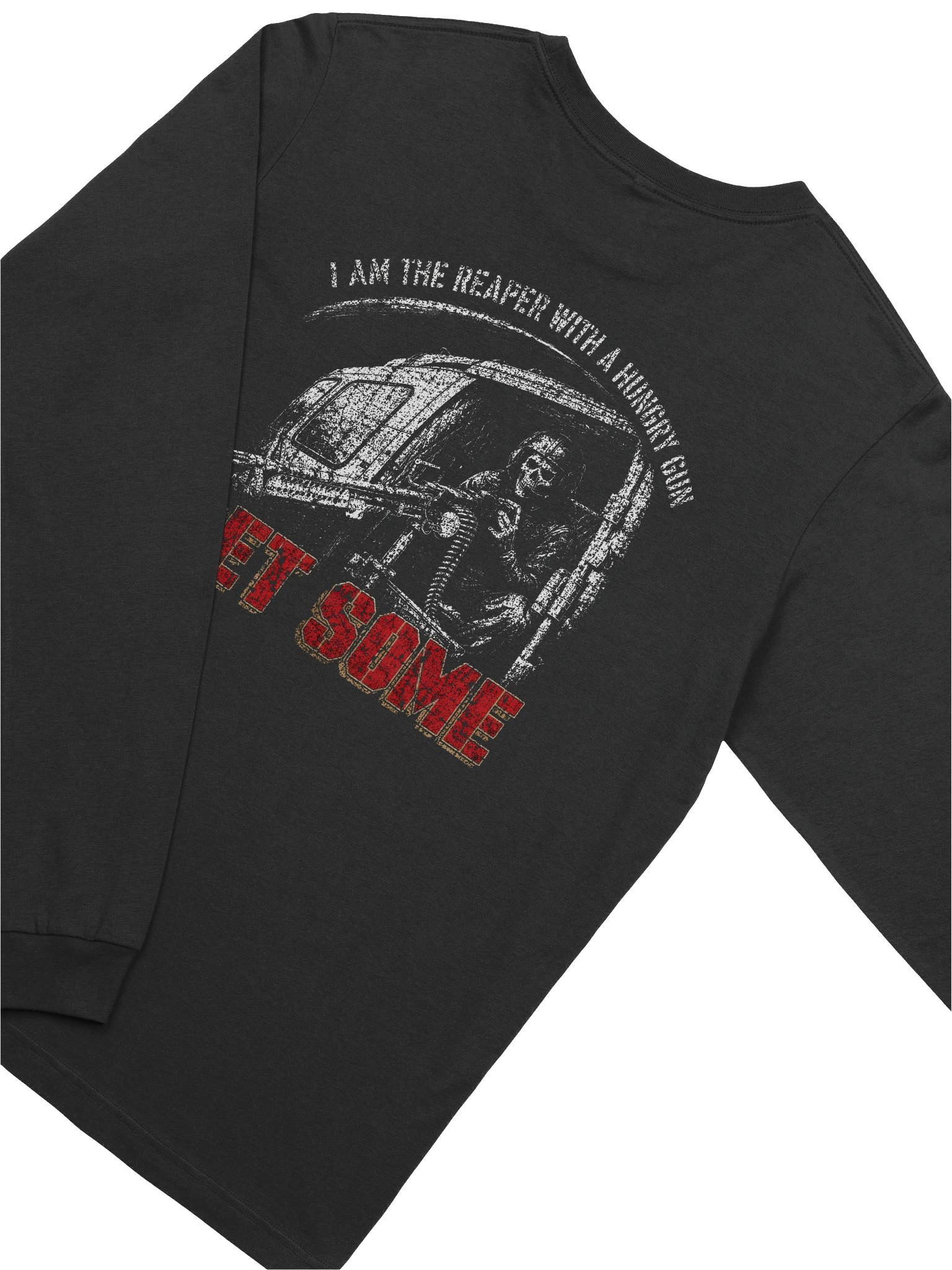 Get Some "I Am the Reaper With a Hungry Gun" Huey Door Gunner Long Sleeve product image (4)