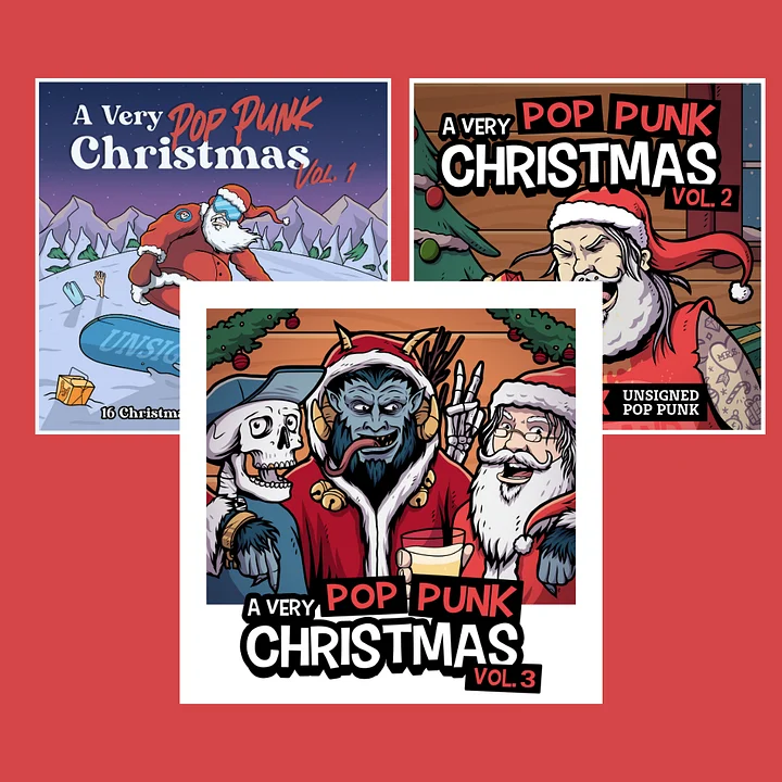 A Very Pop Punk Christmas Vol. 1-3 Compilation CD product image (1)