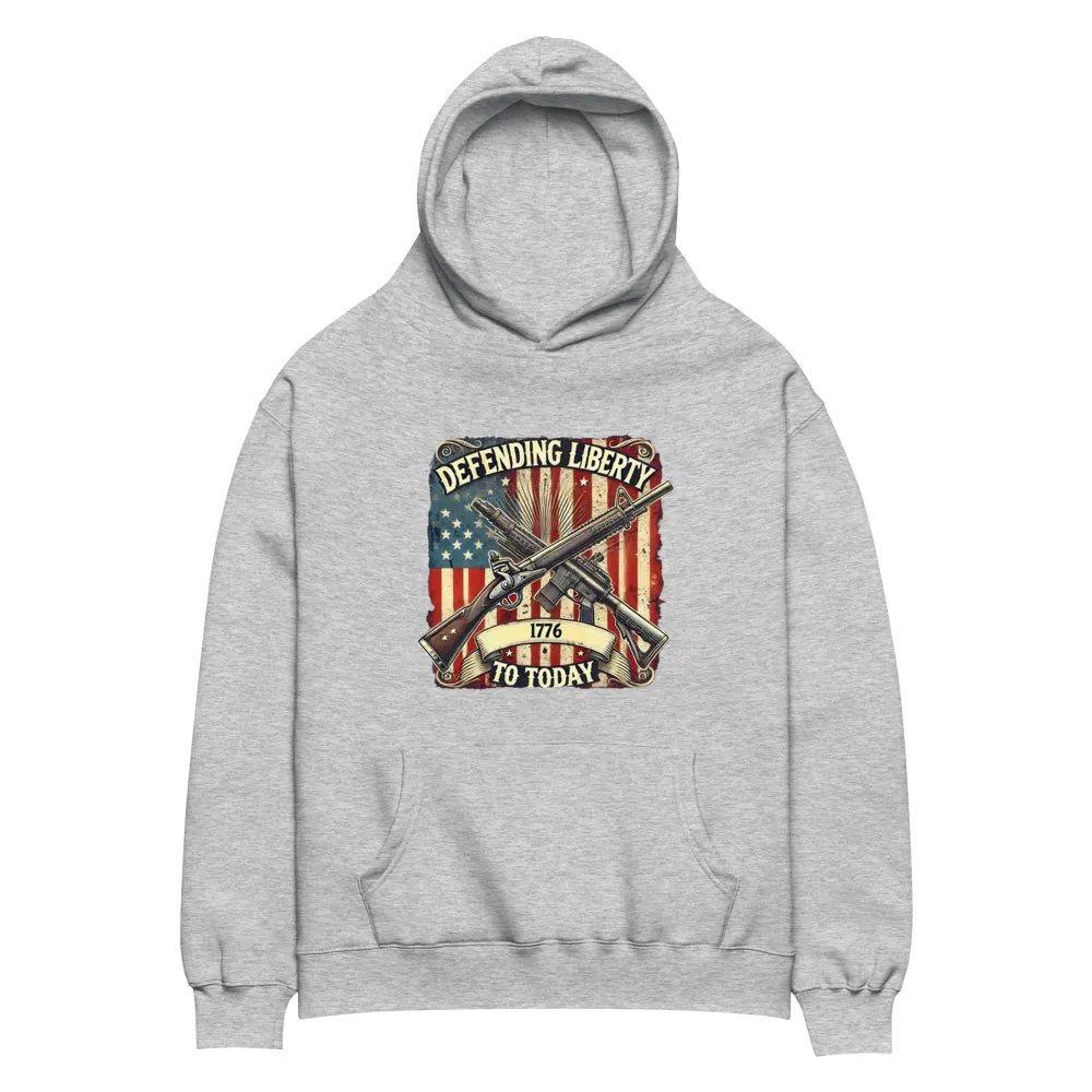 Premium Oversized Hoodie – “Defending Liberty: 1776 to Today” product image (8)