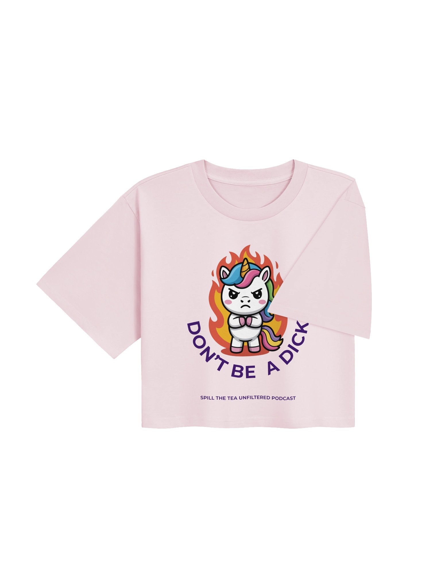 Don’t Be a Dick Unicorn Crop Tee product image (12)