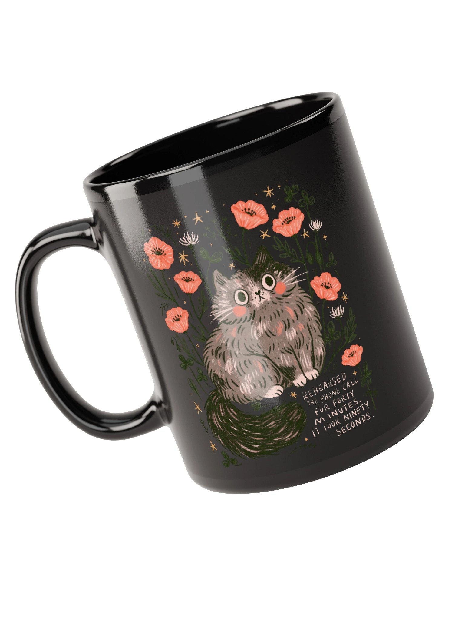 anxious cat black mug product image (9)
