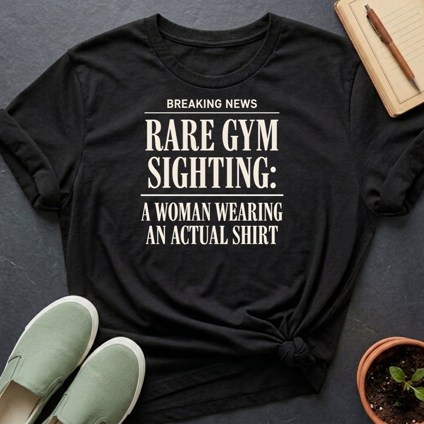 Good Clean Fun: "Rare Gym Sighting" Organic T-Shirt product image (1)