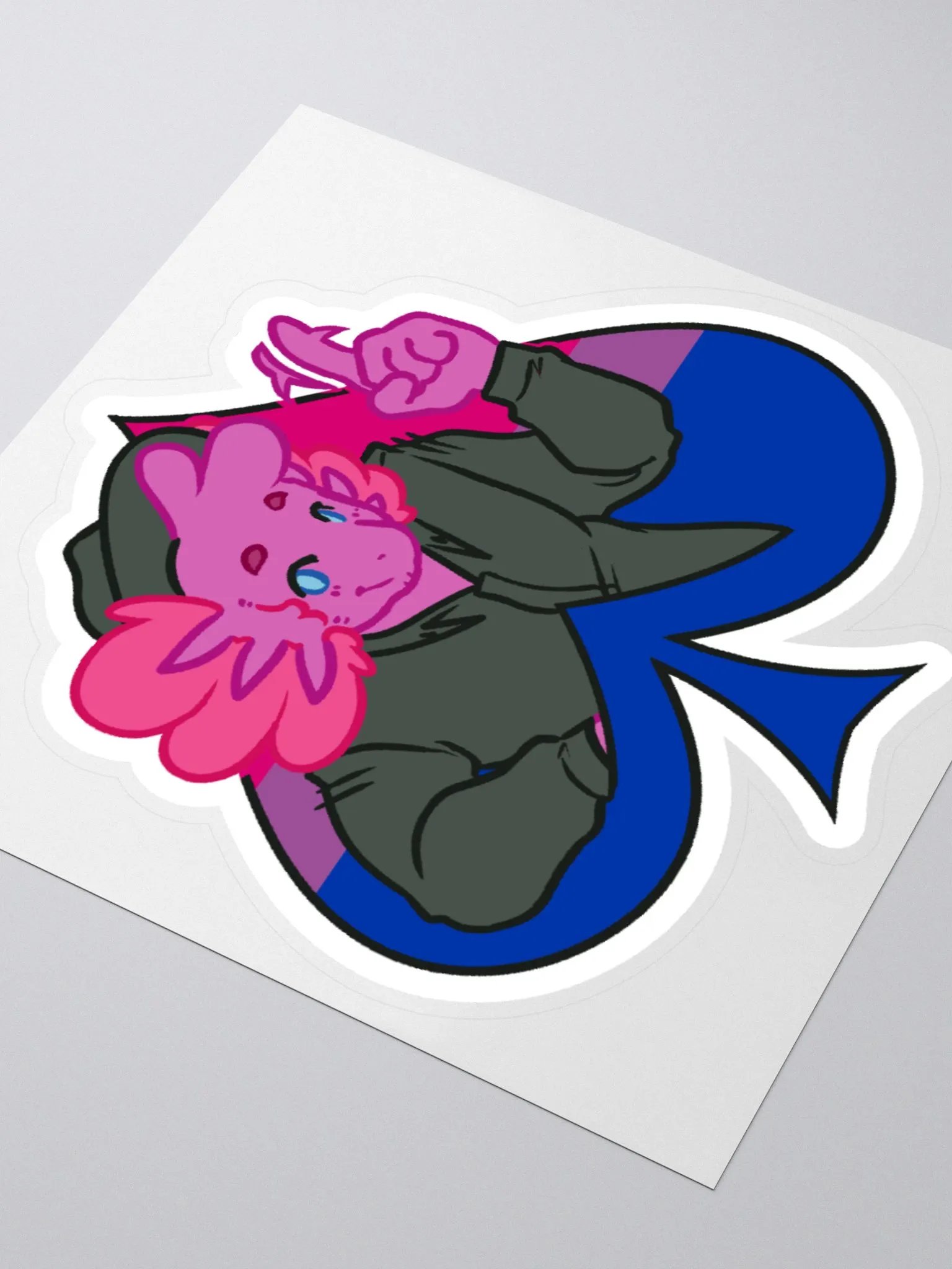Bi in Spades | Kiss-Cut Sticker product image (3)