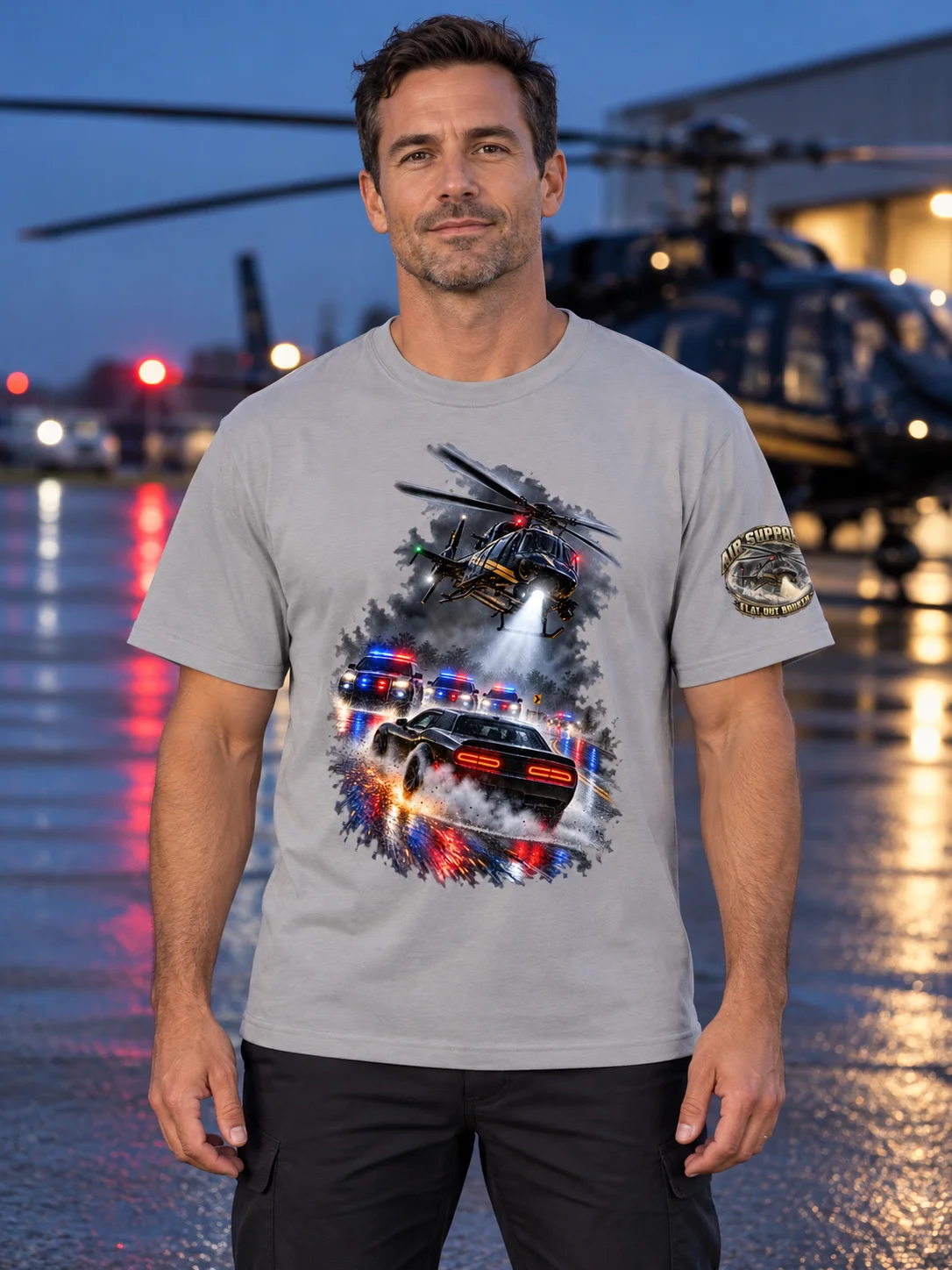 You Can Run. We Can Fly. Air Support T-Shirt | FLAT OUT BROKEN™ product image (109)