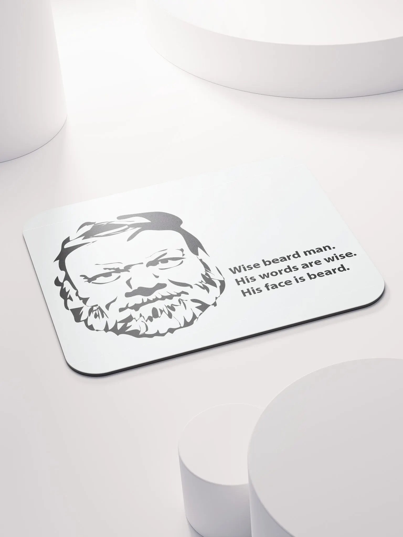 Wise Beard Man Mouse Pad product image (4)