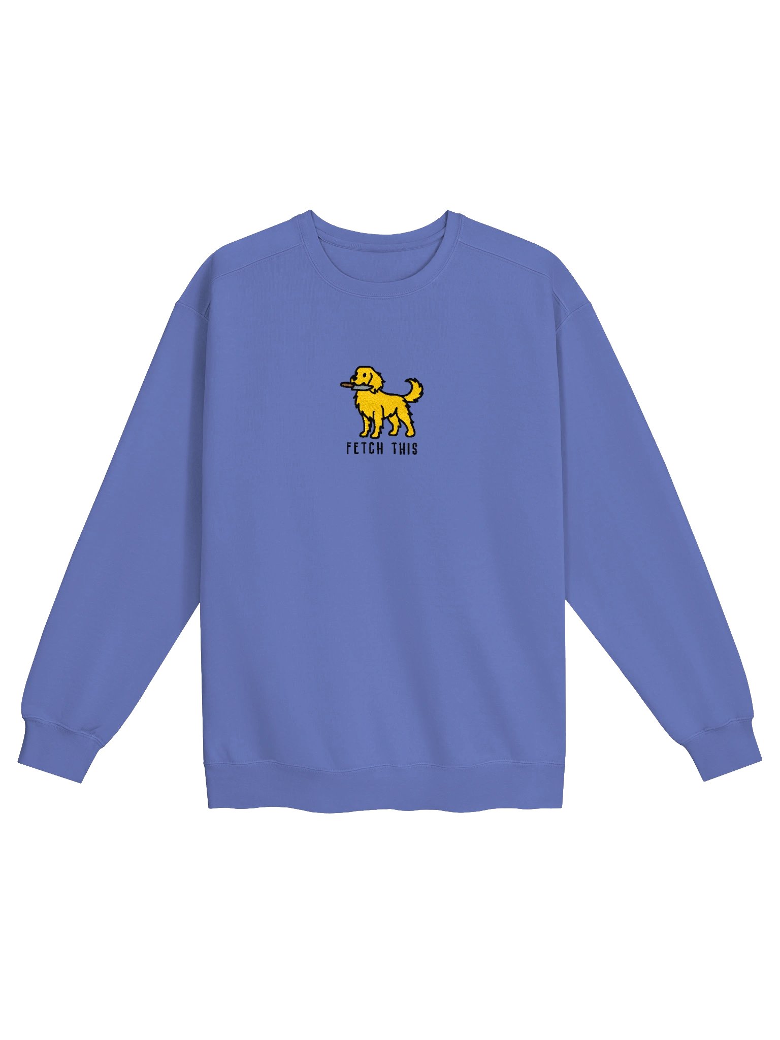 Fetch This Funny Chibi-Style Embroidered Premium Sweatshirt for Golden Retriever(Yellow) Owners product image (9)