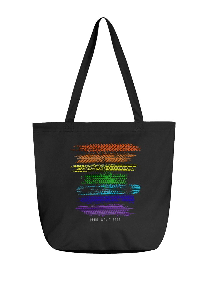 PRIDE WON'T STOP Black Tote Bag product image (1)