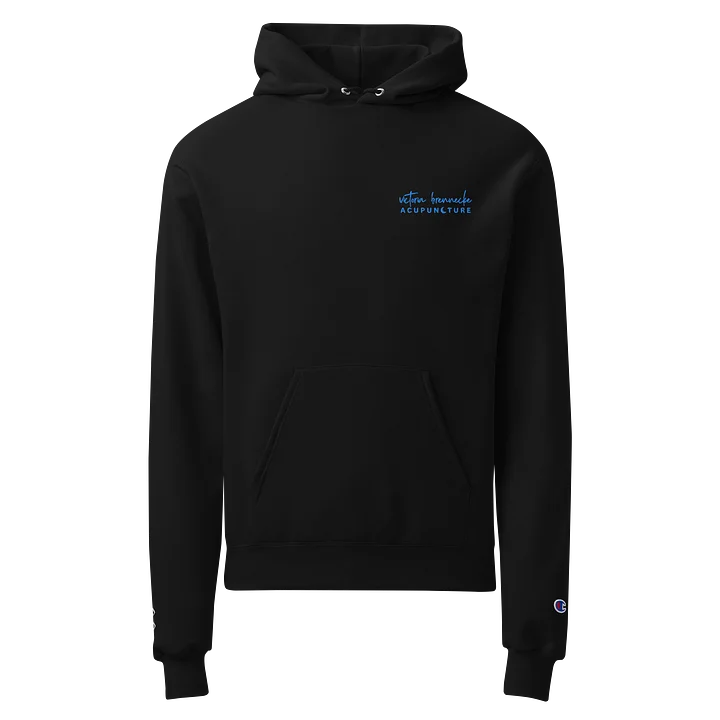 Embroidered Blue Chest Logo Hoodie product image (1)