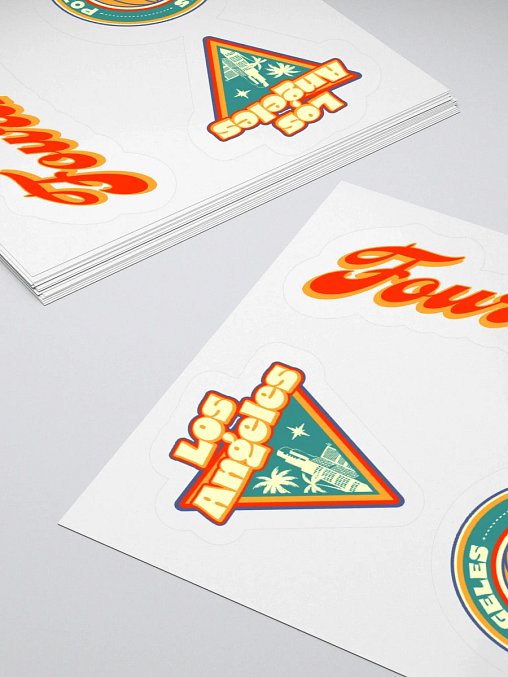 Photo showing Kiss Cut Stickers