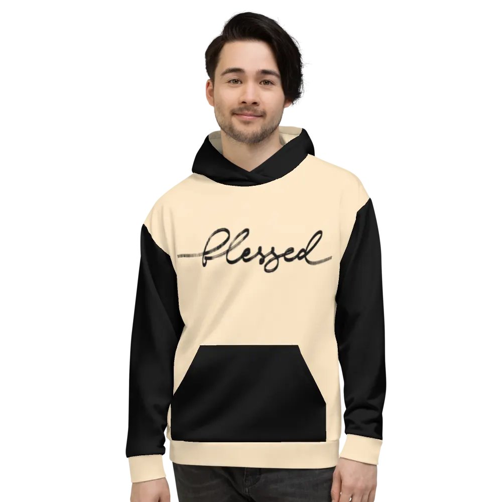 90s Retro Color Block Blessed Hoodie product image (2)