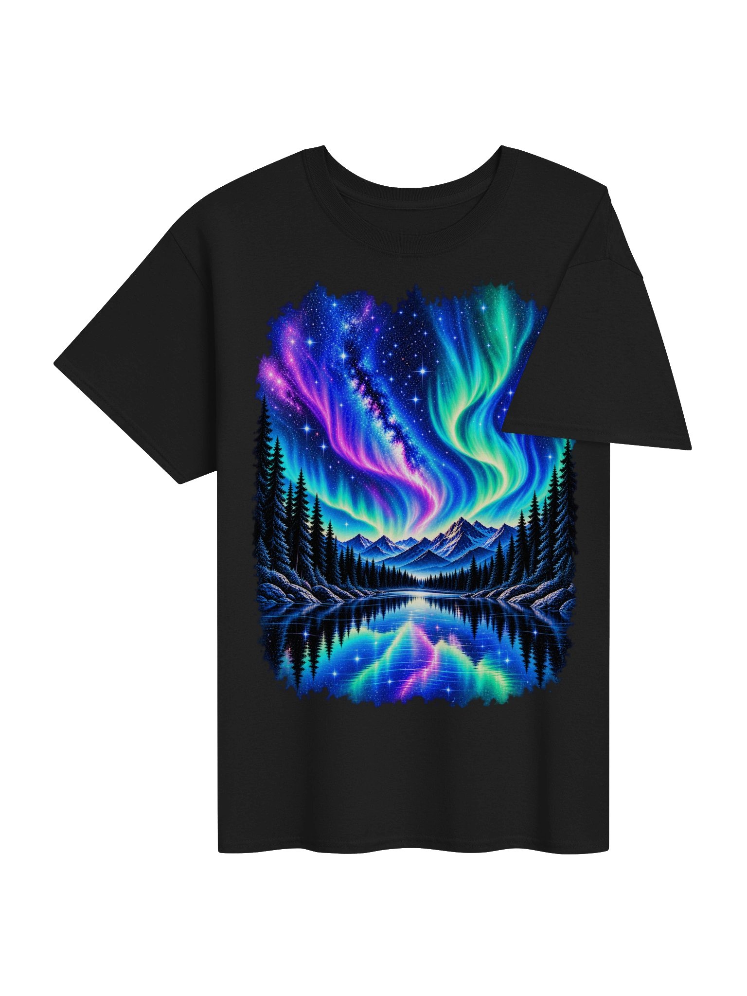 Northern Glow — Aurora Borealis Tee product image (4)