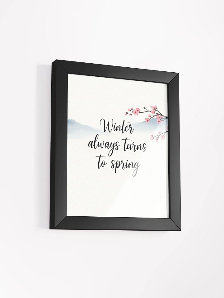 Winter Always Turns to Spring – Nichiren Buddhism Inspirational Wall Art product image (2)