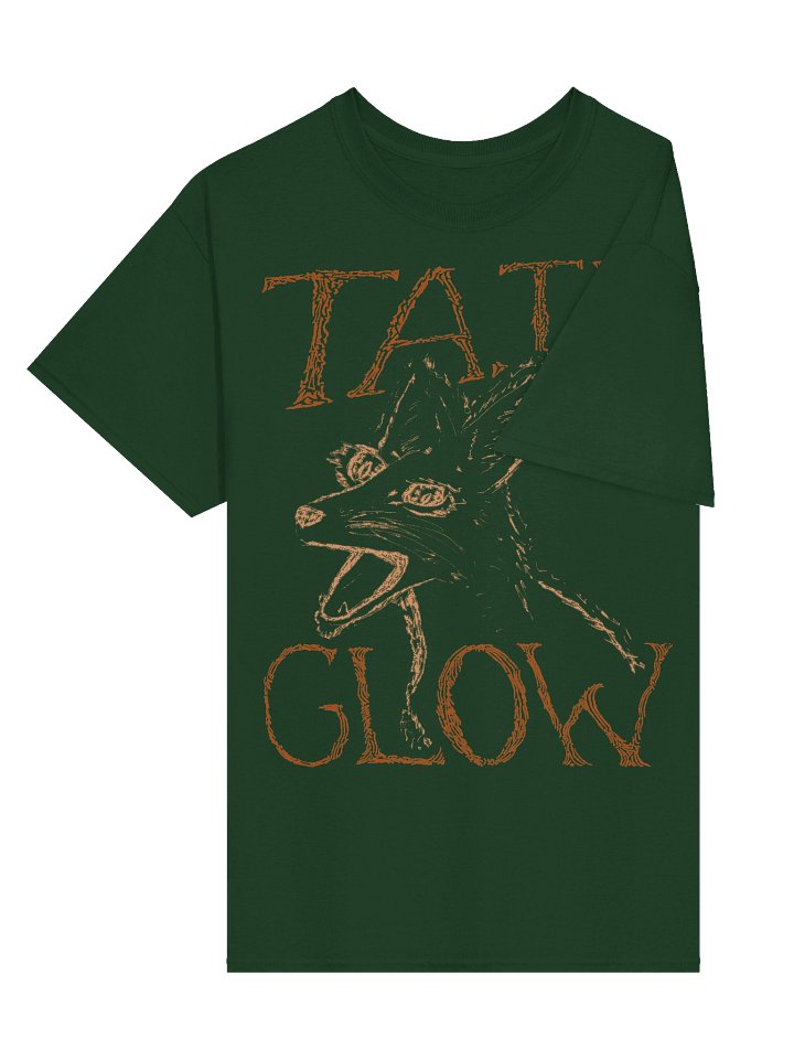 Tail Glow - Screaming Fox T-shirt - Green product image (2)
