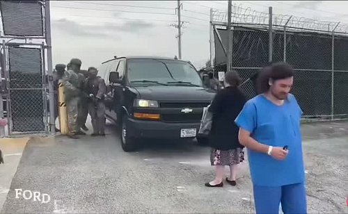 Don't stand in the way of a federal vehicle when you're asked to vacate and then play the victim when you get moved, then go ...