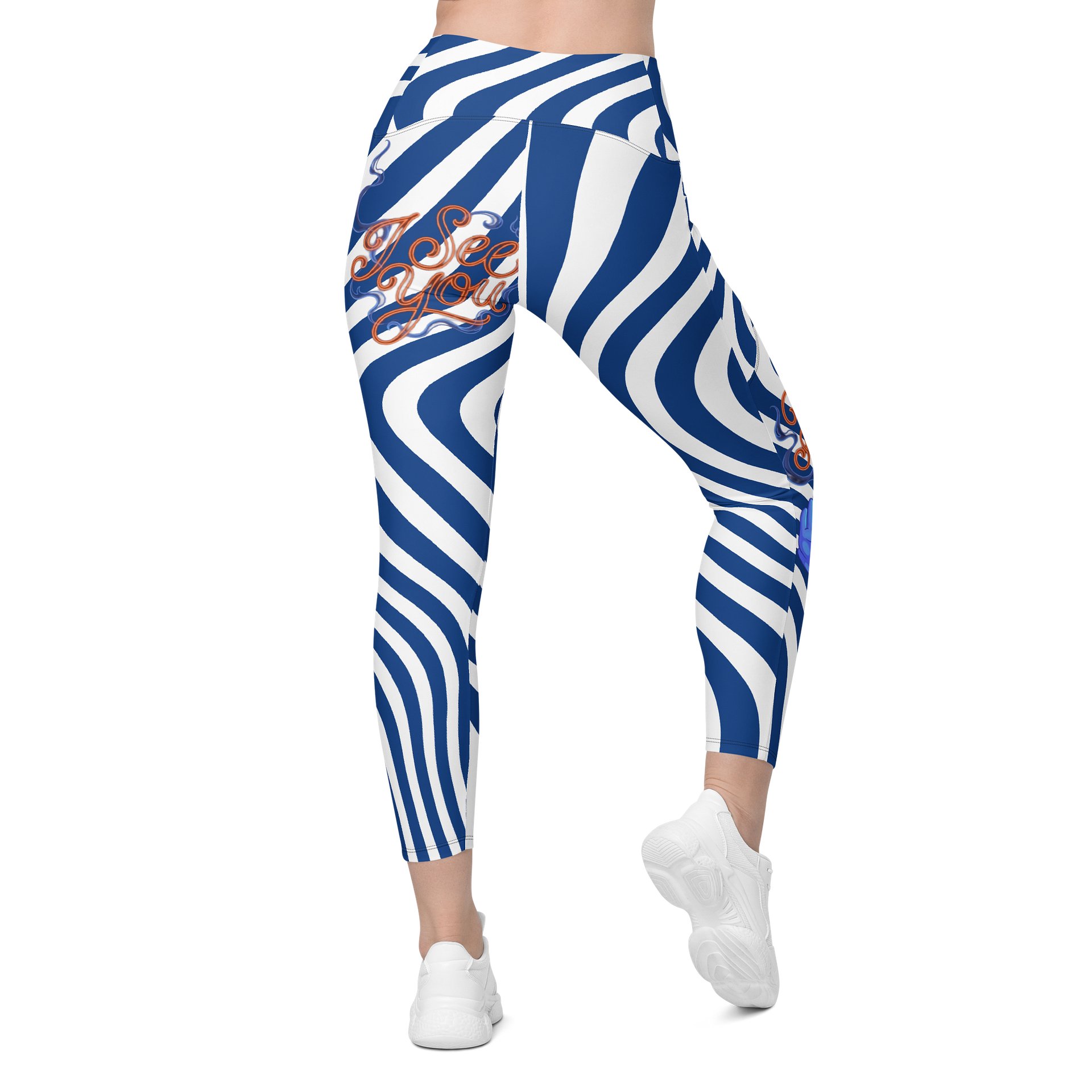 Boo! I see YOU! All-Over Leggings with Pockets product image (2)