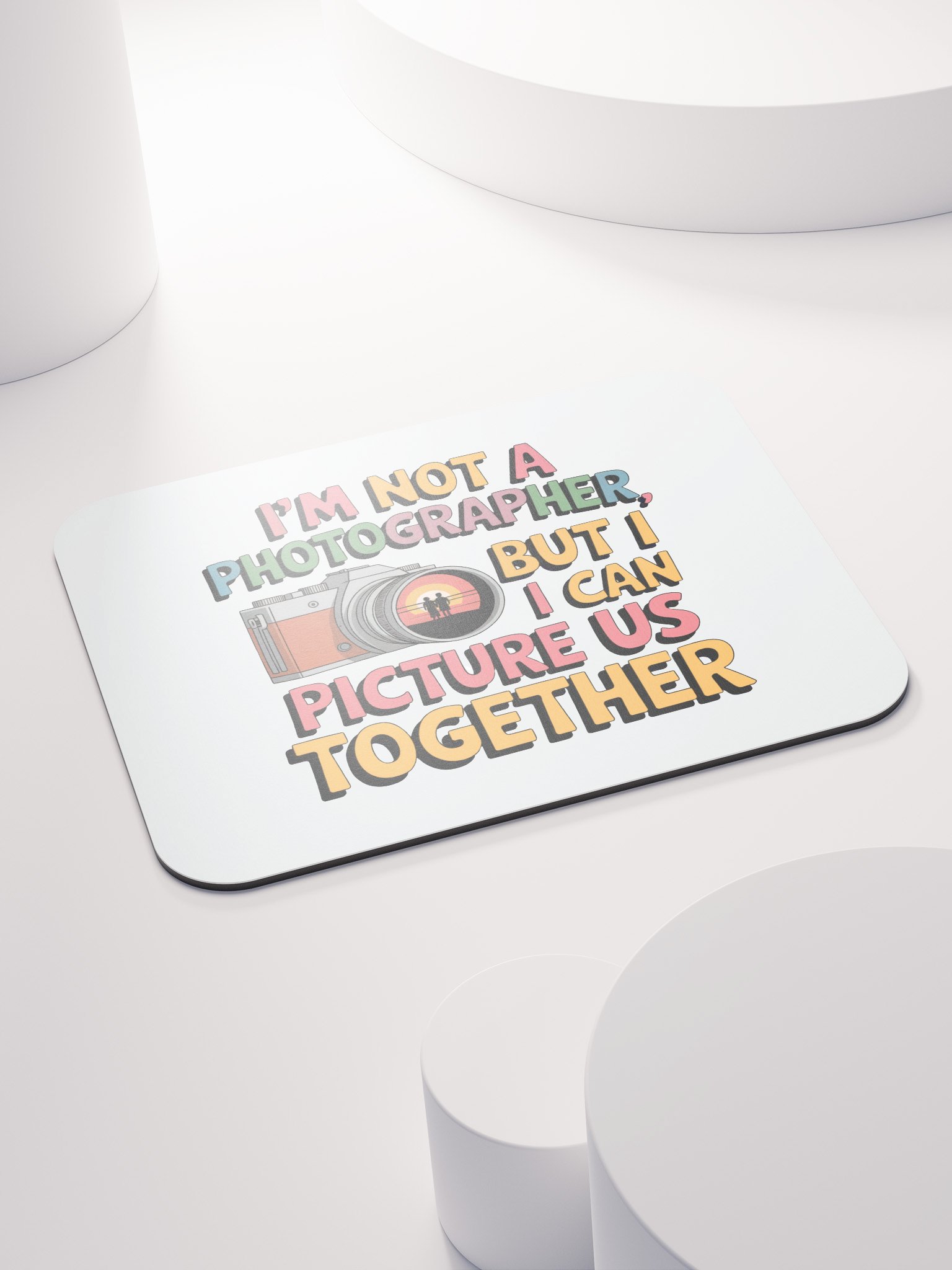 Photographer Valentine's Day Mouse Pad | I Can Picture Us Together | Funny Camera Pun Desk Accessory product image (4)