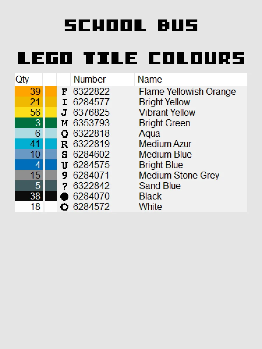 School Bus Pixel Art product image (5)