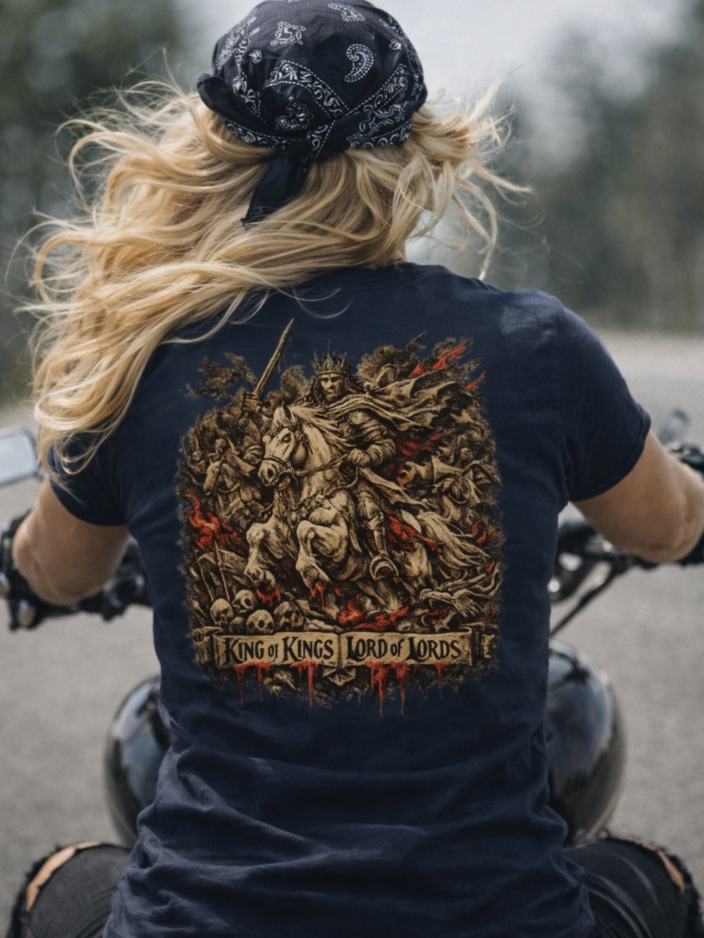 King of Kings T-Shirt, Revelation 19 Lord of Lord Tee, Prophetic Jesus Christ Return Graphic Shirt product image (62)