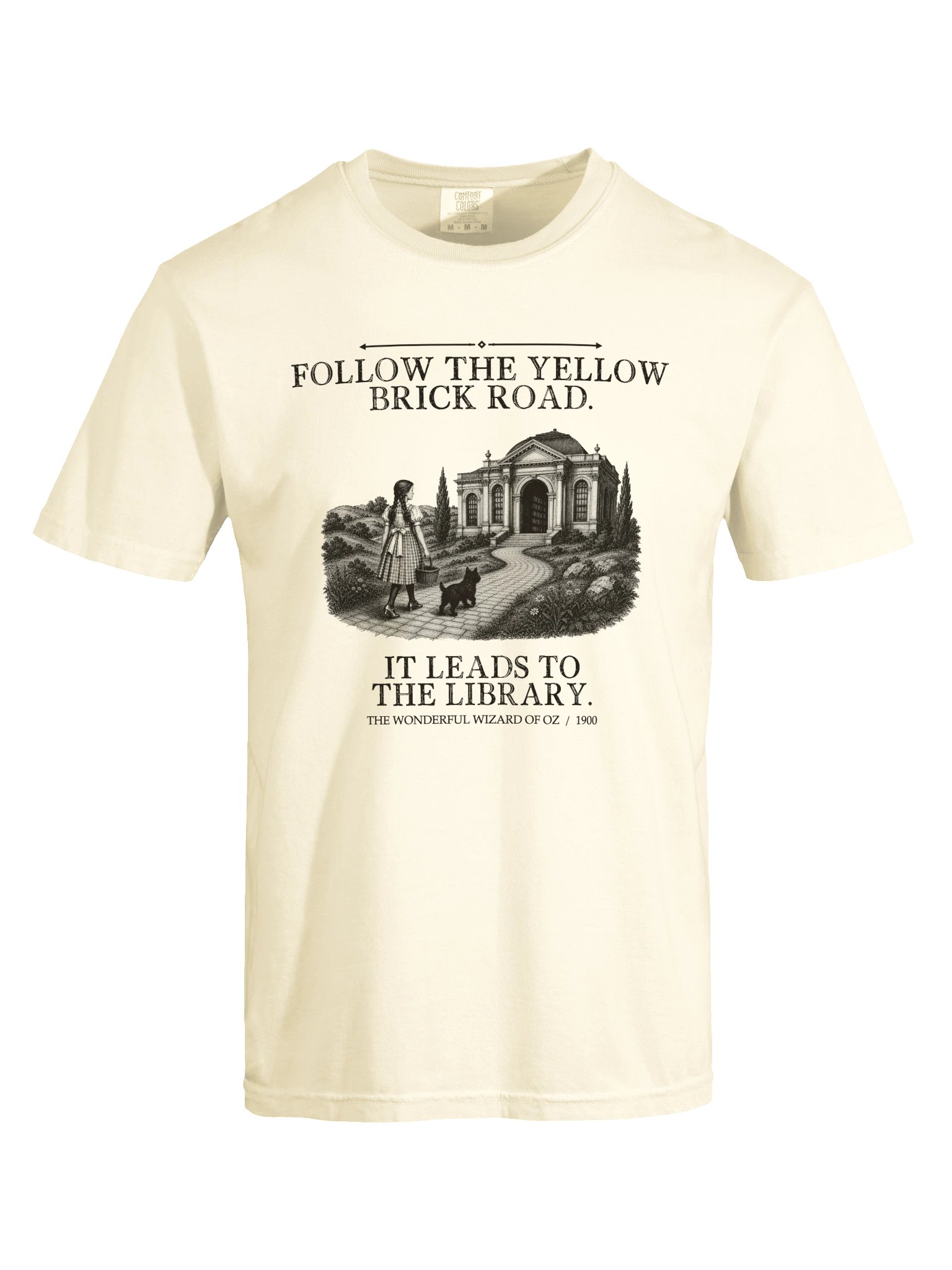 Follow Yellow Brick Road Leads Library -- The Wonderful Wizard of Oz Tee (Light) product image (17)