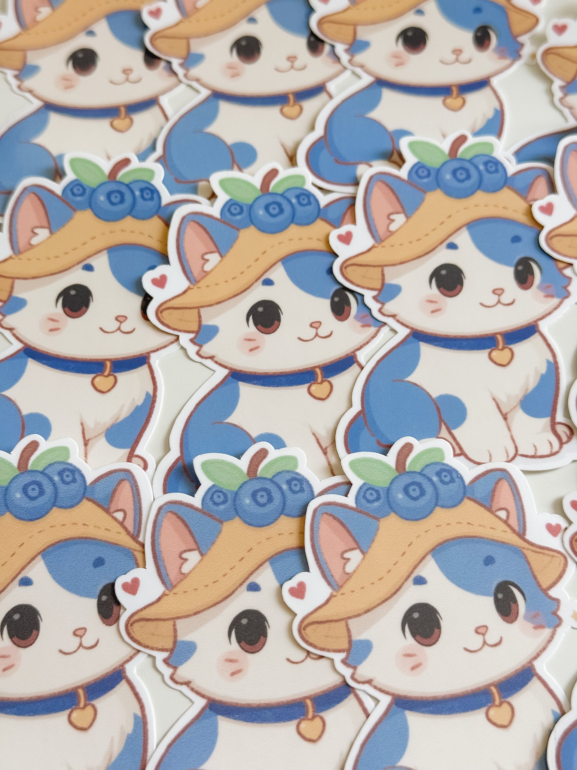 Blueberry Cat Sticker product image (5)