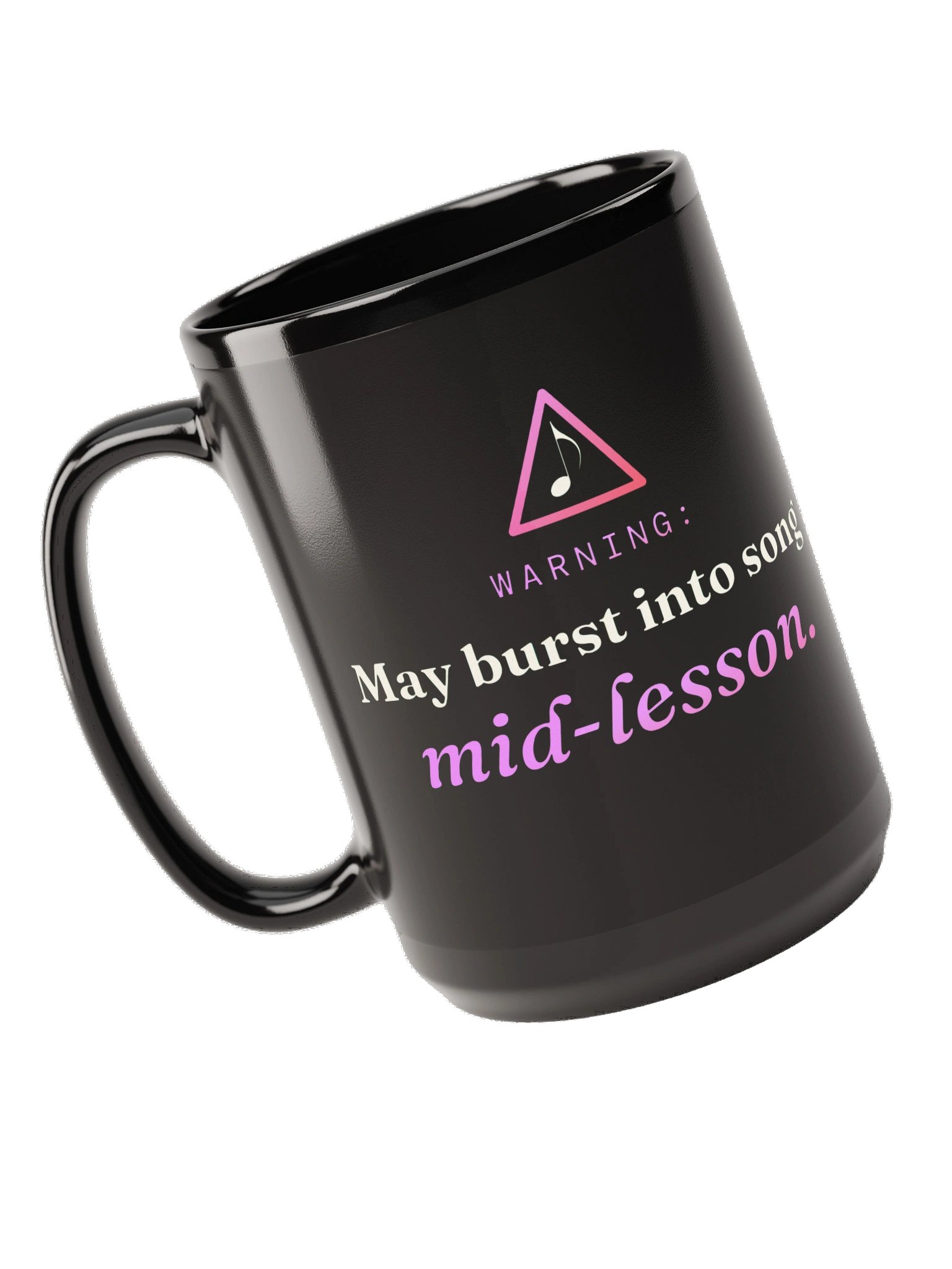 "May Burst Into Song" Mug - Black product image (5)