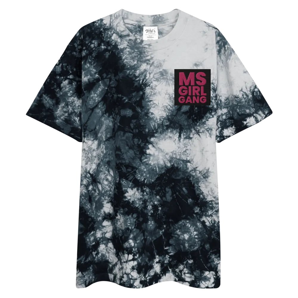 MSgirlgang Embroidered Logo Oversized Tie-Dye T-Shirt product image (4)