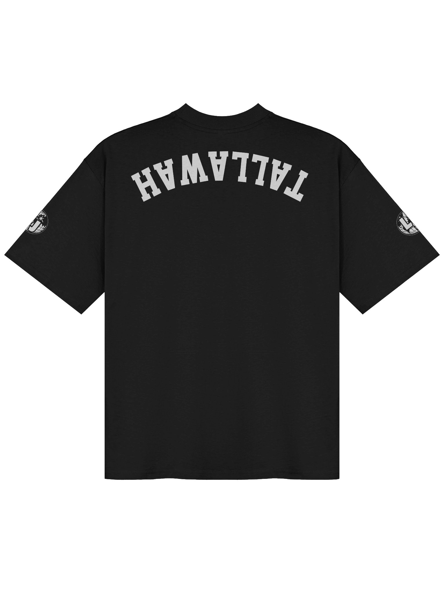 "likkle but TALLAWAH" Unisex Oversized T-Shirt in Black product image (2)