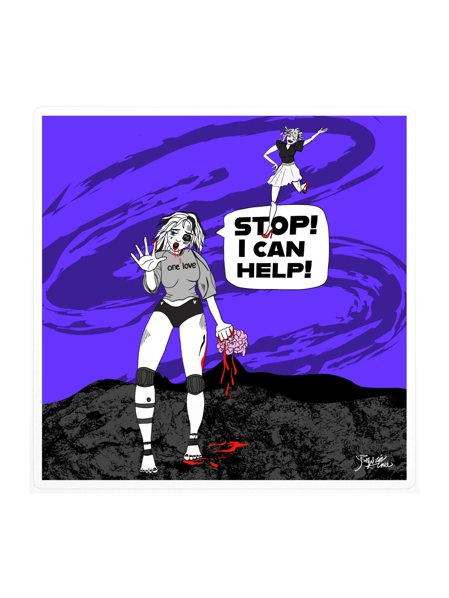 Sticker: AI vs Humanity product image (1)