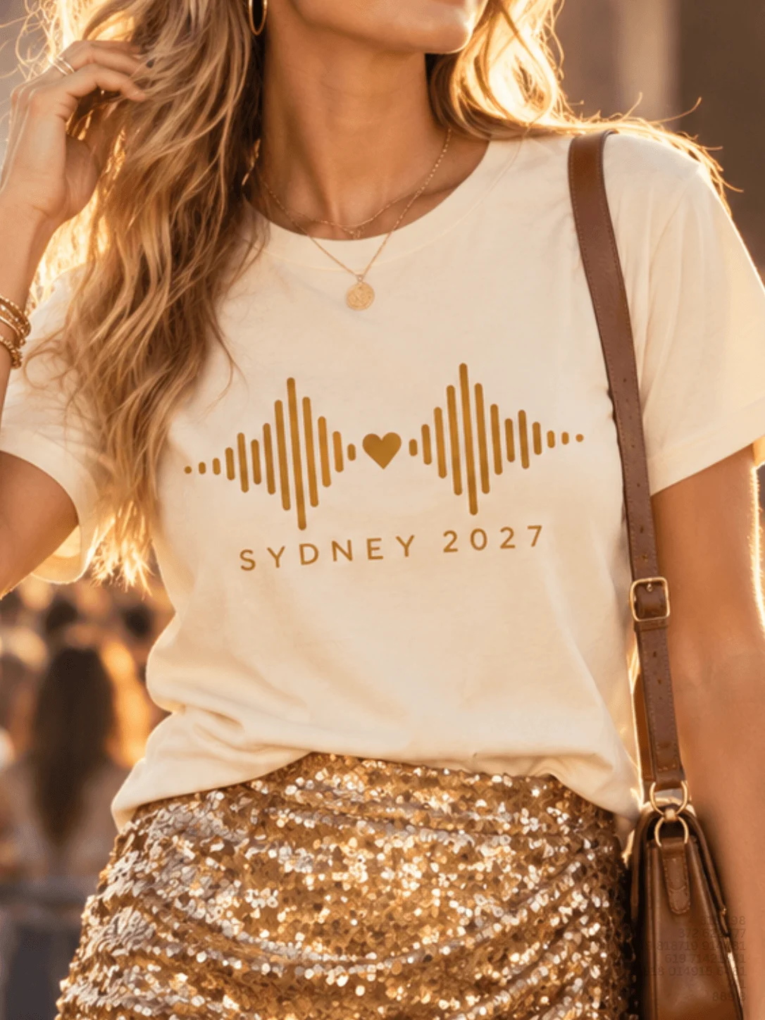 Sydney 2027 Heart Waveform Concert T-Shirt product image (1)