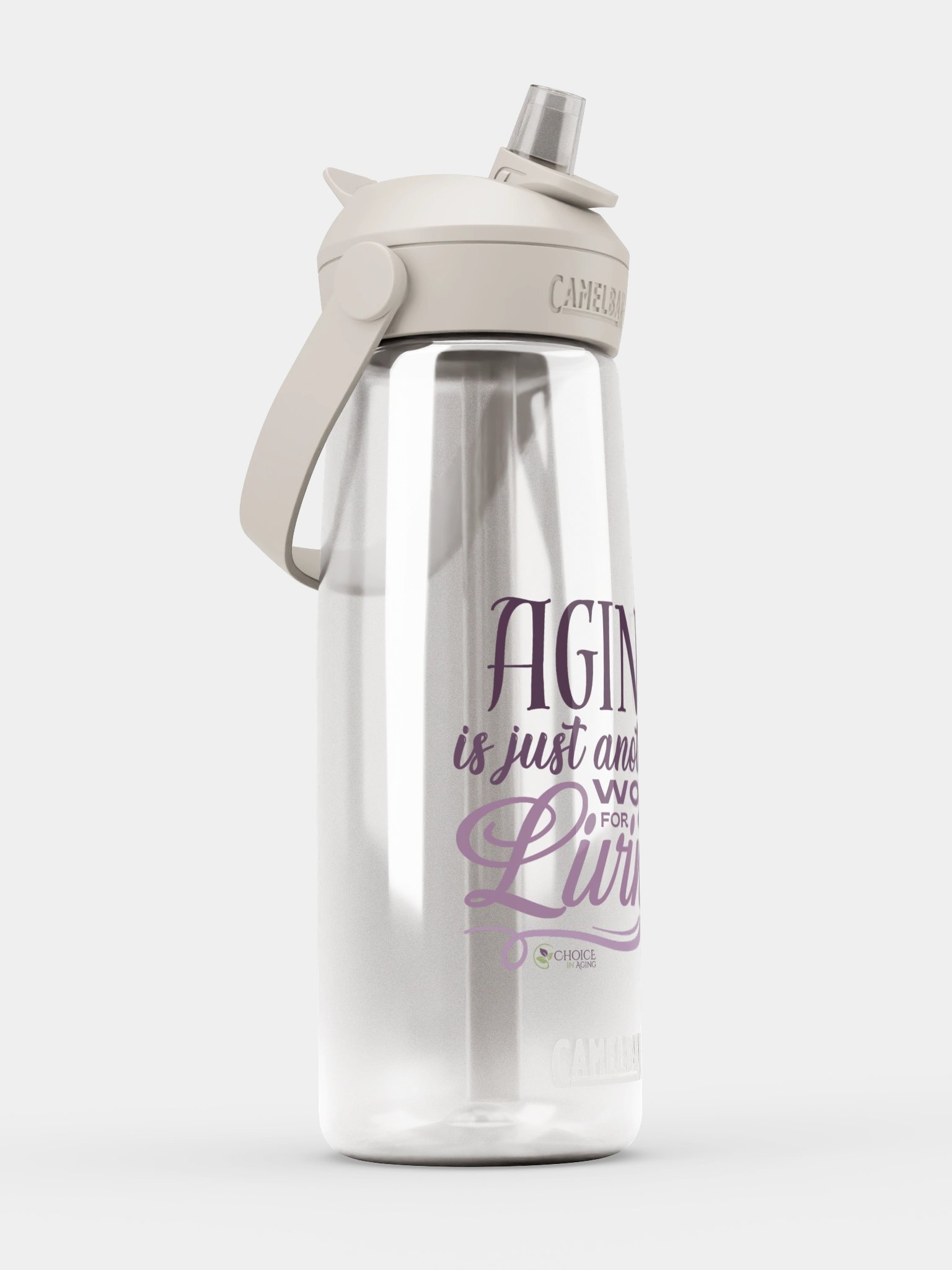 CamelBak Thrive® Flip Straw Water Bottle - "Aging is Just Another Word for Living" Color Variant product image (3)