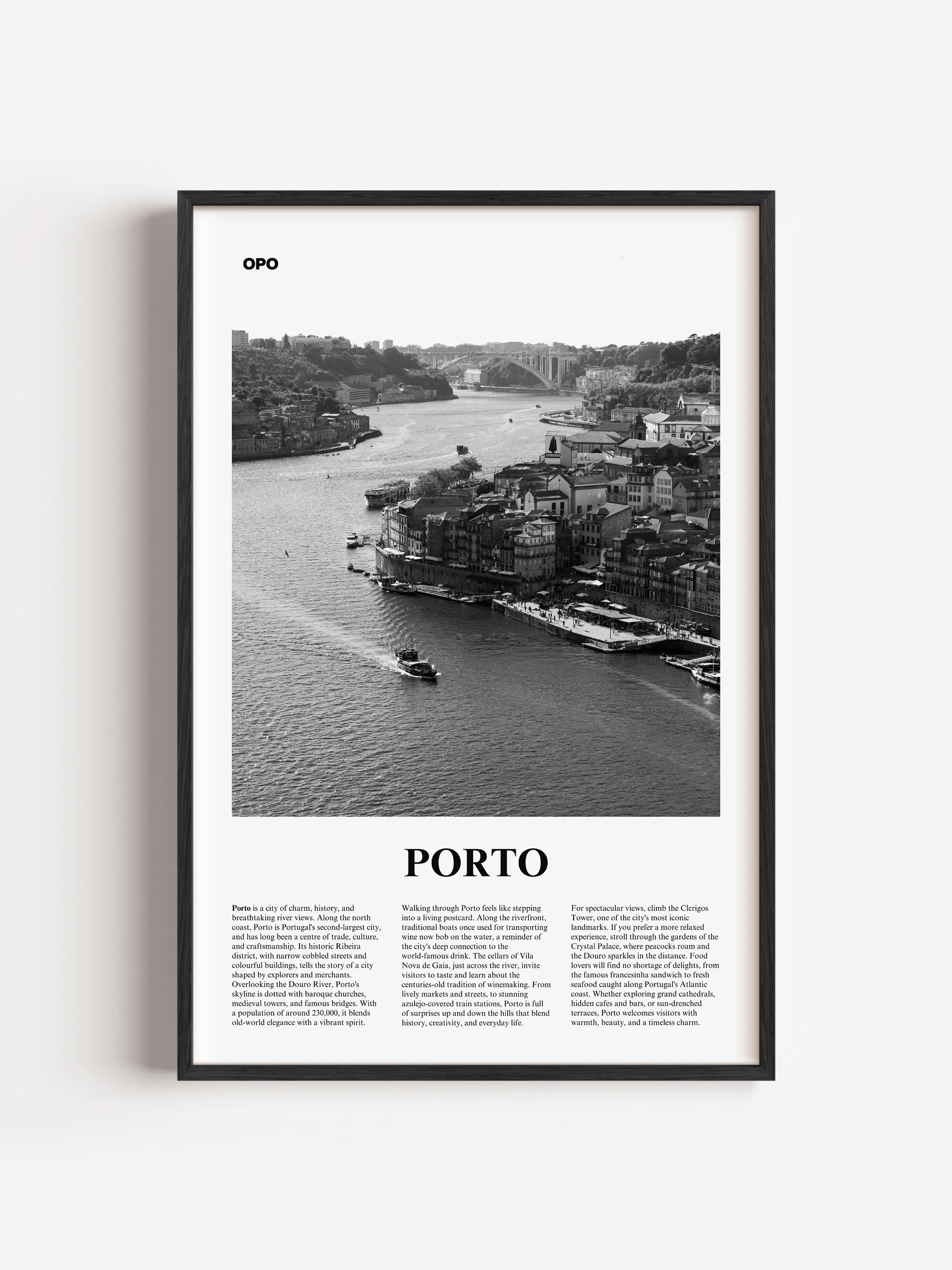 Porto 01 Newspaper Poster | Framed product image (1)